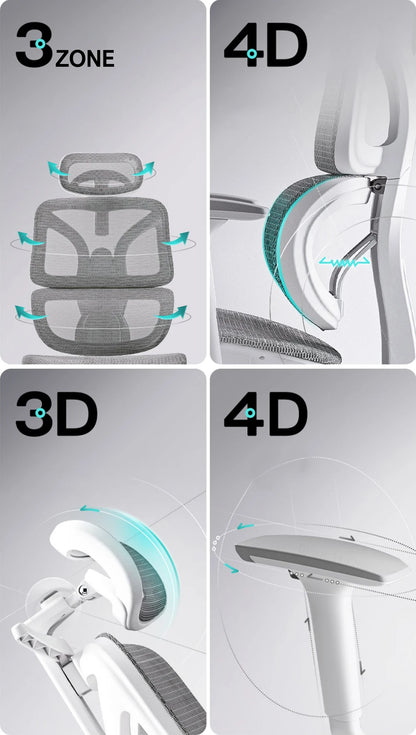 4D Armrest Ergonomic Chair