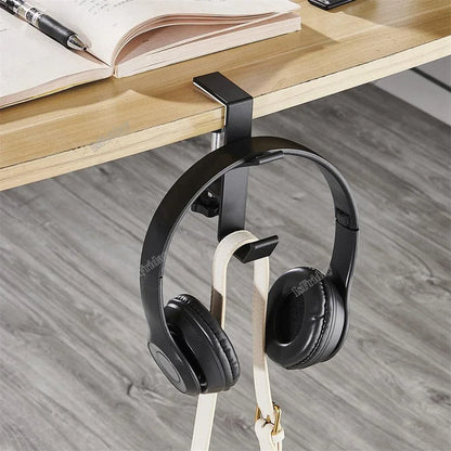 Gaming headset hanger, durable desk headphone stand, stylish headset organizer for gaming room and office