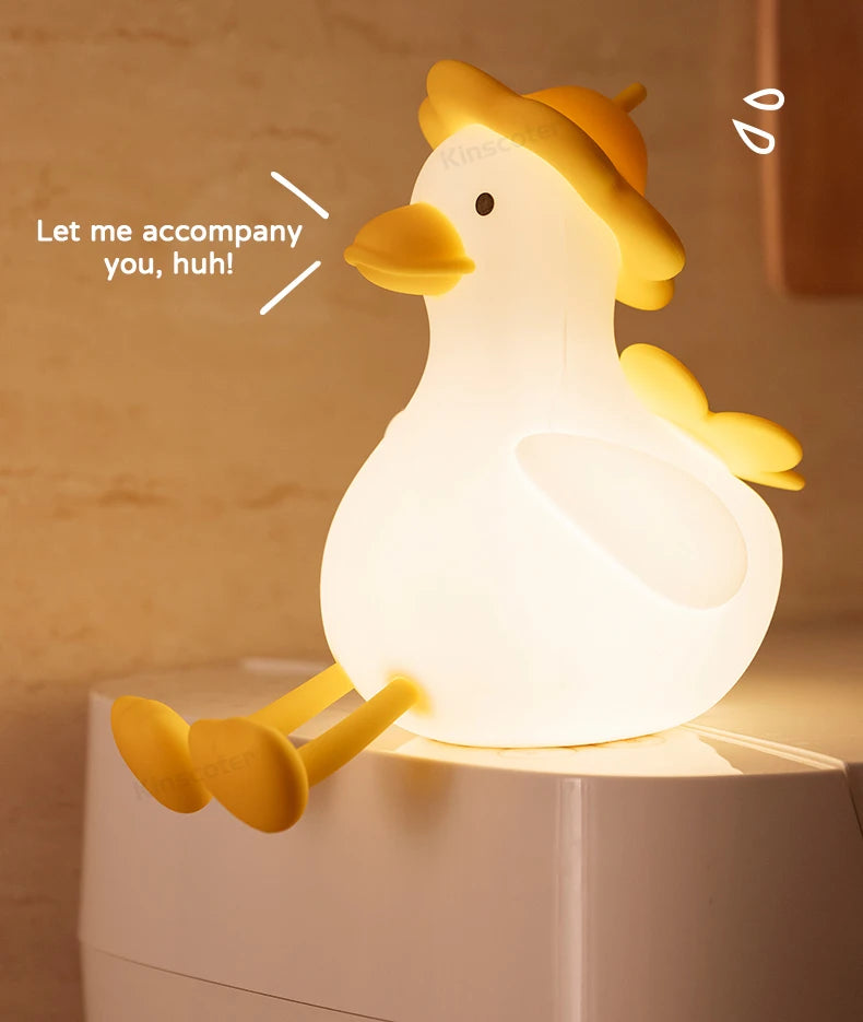 Cake Night Light – Silicone Touch Bedside Lamp for Kids | Kawaii Baby Room Decor & Cartoon Ambient Lighting | Perfect Birthday Gift