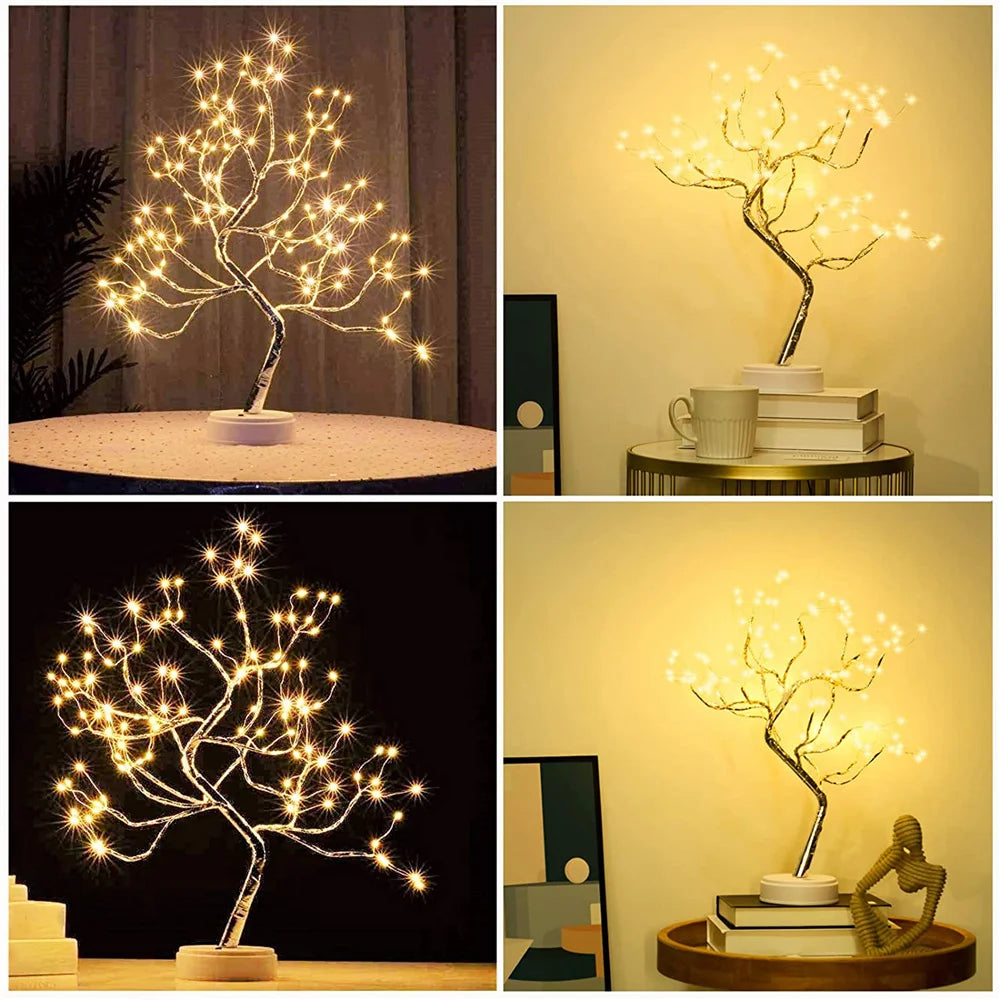 108 LED Fairy Light Spirit Tree Lamp – Night Light for Bedroom, Party Decor & Gifts