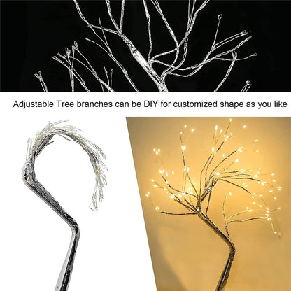 108 LED Fairy Light Spirit Tree Lamp – Night Light for Bedroom, Party Decor & Gifts