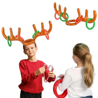 Inflatable Reindeer Antler Ring Toss Game