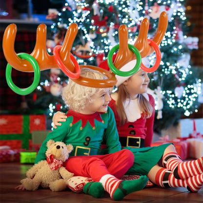 Inflatable Reindeer Antler Ring Toss Game