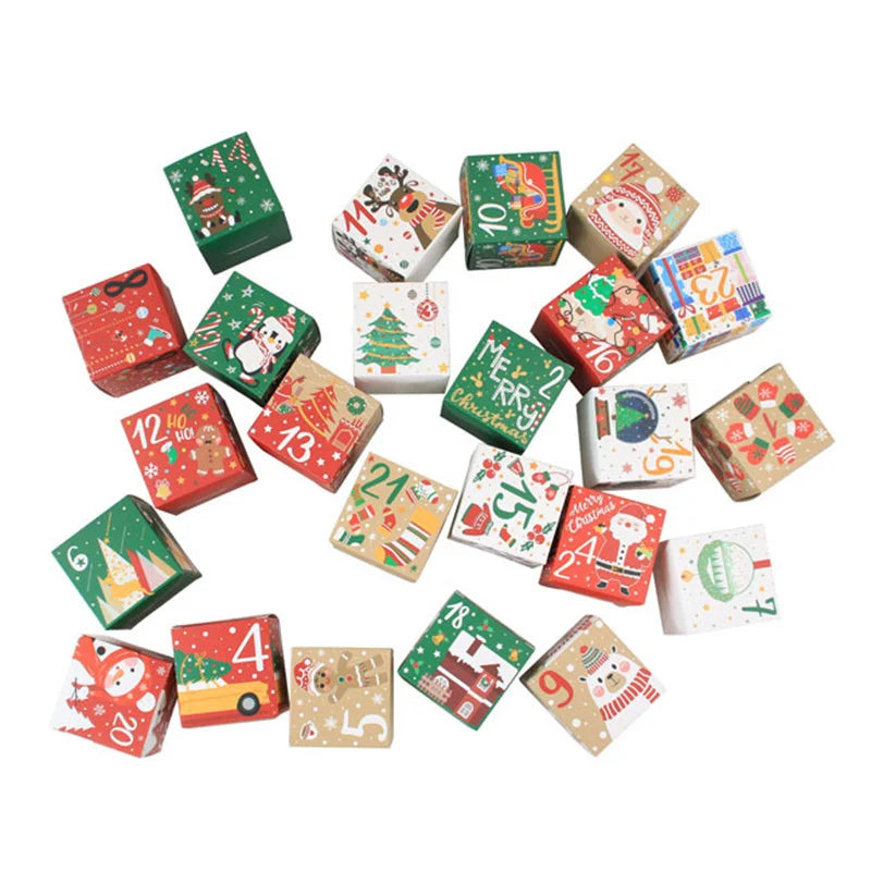 24PCS Christmas Advent Calendar Gift Boxes – Kids