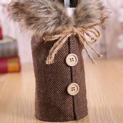 Christmas Wine Bottle Cover