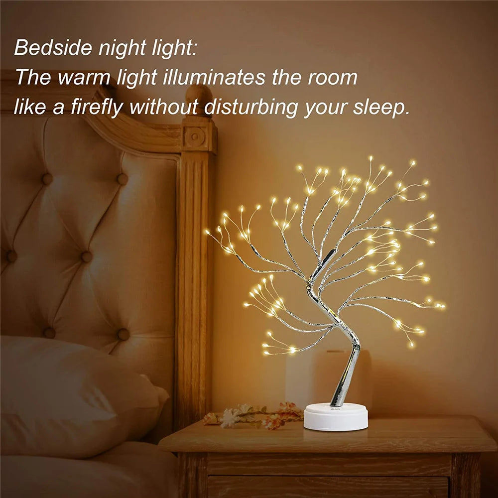 108 LED Fairy Light Spirit Tree Lamp – Night Light for Bedroom, Party Decor & Gifts