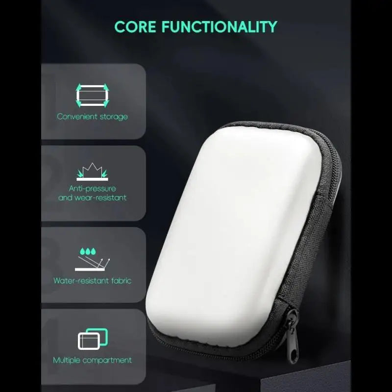 Protective Case for Anbernic RG35XX Plus, Miyoo Mini Plus, R36S, R35S – EVA Portable Bag for Gaming Accessories