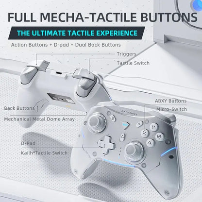 Gamepad Wireless Gaming Controller – Machenike G5 Pro Elite with Hall Trigger Joystick & Mecha-Tactile Buttons for Switch, PC, Android, and iOS