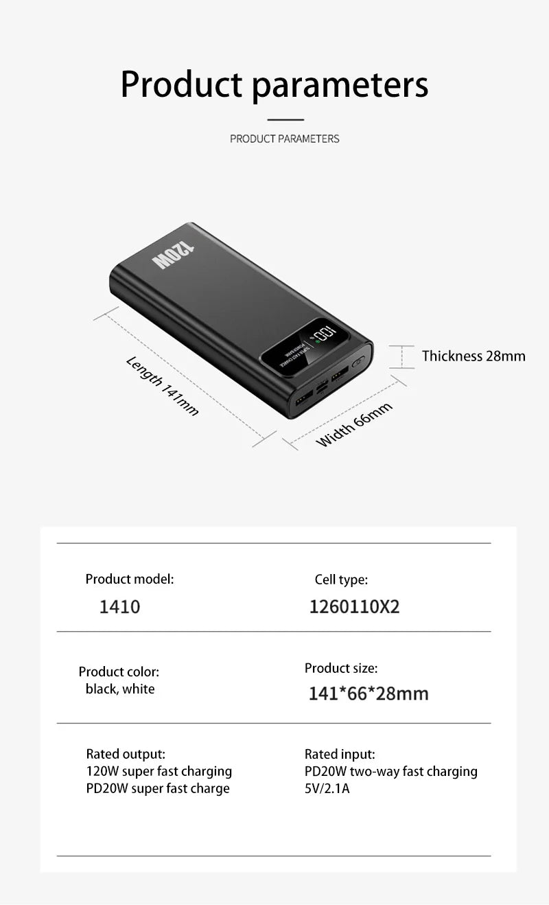 200000mAh Power Bank