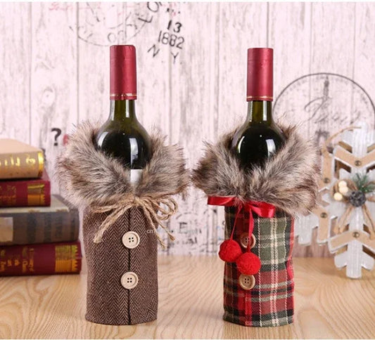 Christmas Wine Bottle Cover