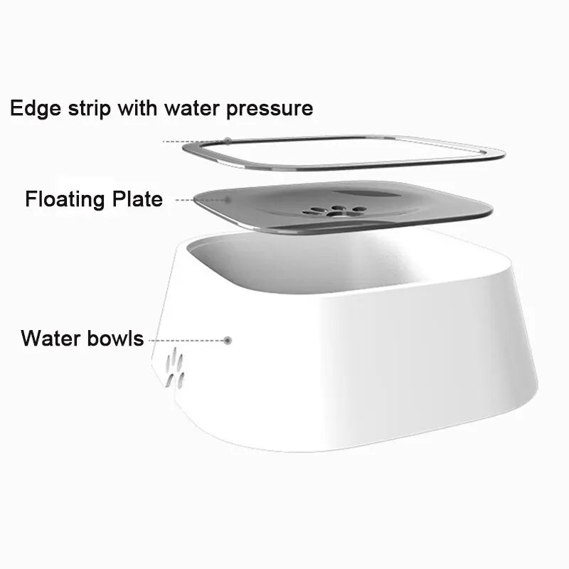 1.5L Pet Floating Water Bowl