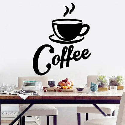 Coffee Wall Stickers – Decorative Vinyl Decals for Kitchen & Dining Room