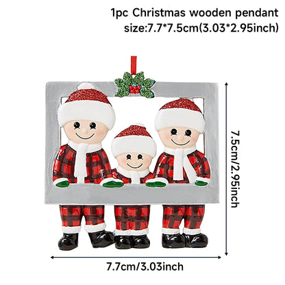 DIY Family Christmas Pendants – 2023 Navidad Tree Ornaments & New Year 2024 Home Decor