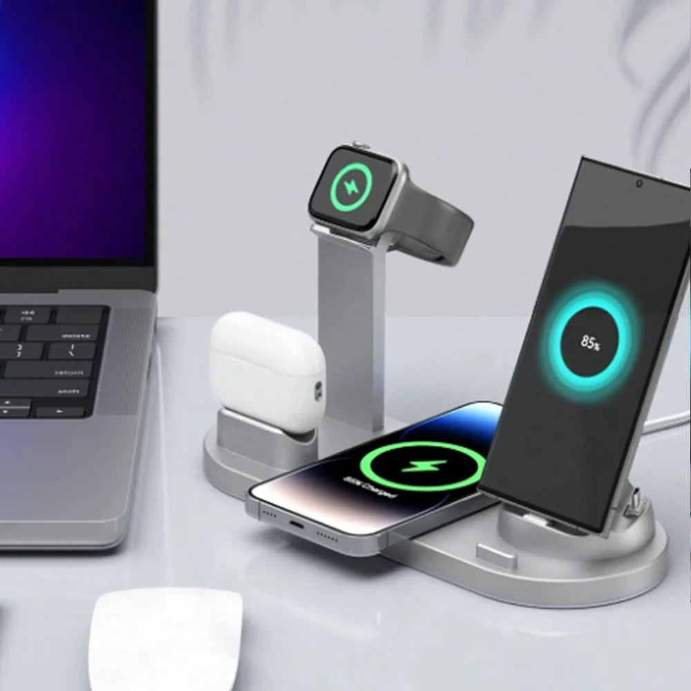 5 In 1 Wireless Charging Stand Pad