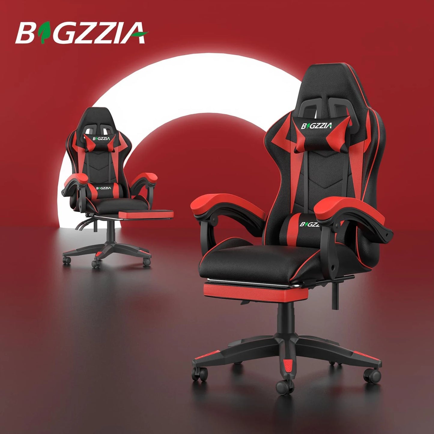 Gaming Chair with Footrest