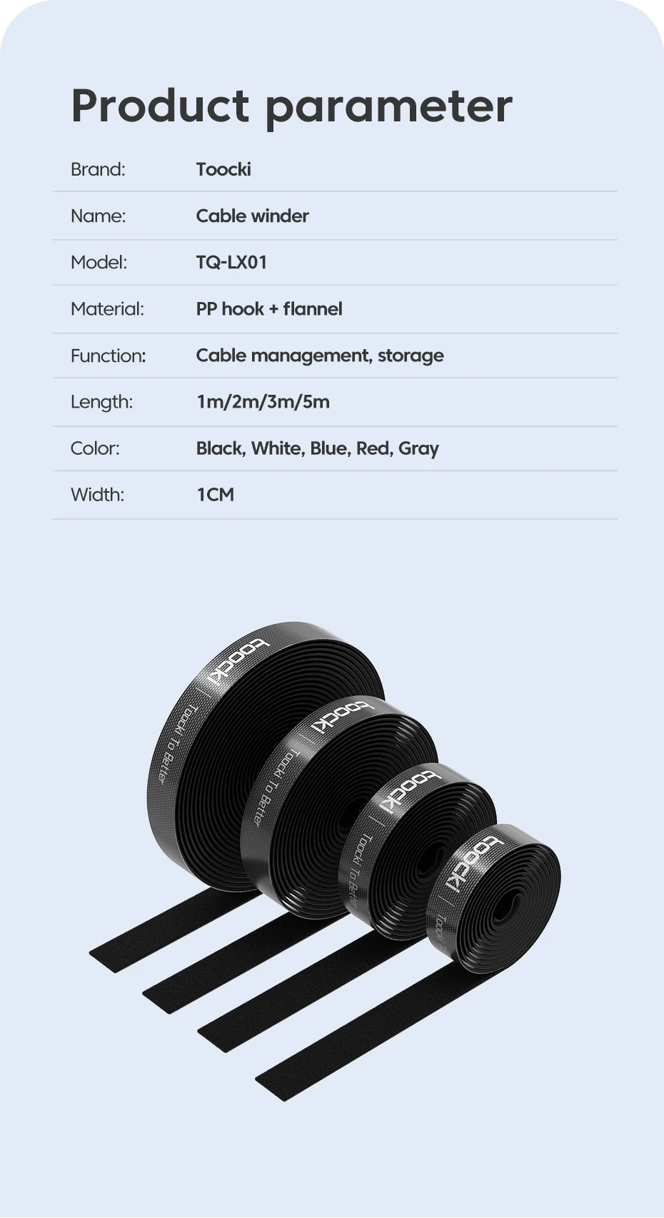 Cable Management Wire Winder Tape