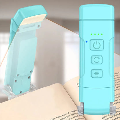 Book Light with Timer – USB Rechargeable Clip-On Reading Lamp | 3 Colors & 5 Brightness Levels, Night Light Bookmark