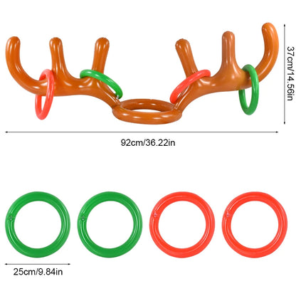 Inflatable Reindeer Antler Ring Toss Game