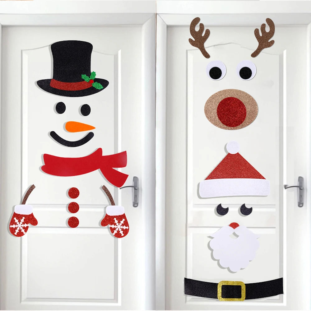 Festive Christmas Window & Door Stickers