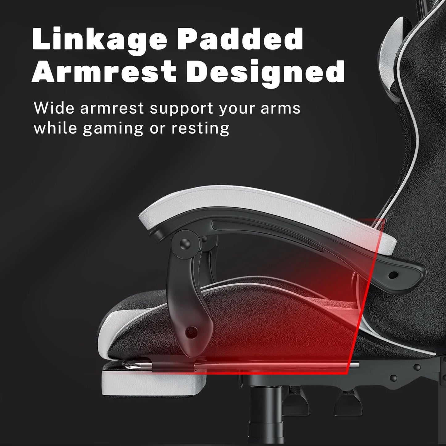 Gaming Chair with Footrest