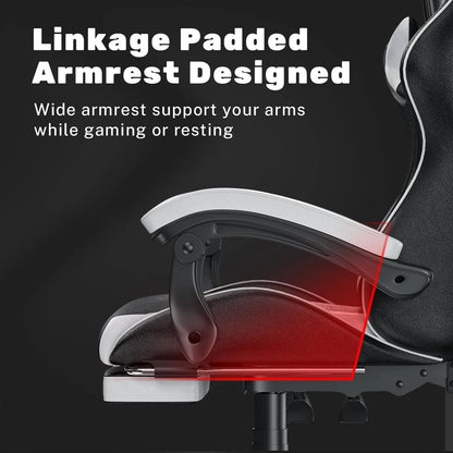 Gaming Chair with Footrest