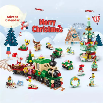 Christmas Building Blocks Set – 24-Piece DIY Advent Calendar Toy Kit for Kids (6+ Years)