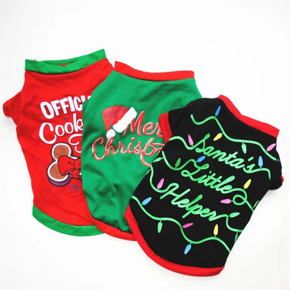 Christmas Dog Clothes – Warm Pet Shirt for Small & Medium Dogs