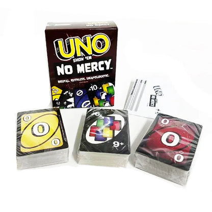 UNO No Mercy Super Mario Card Game – Fun Board Game for Kids & Adults, Christmas Gift & Party Toy