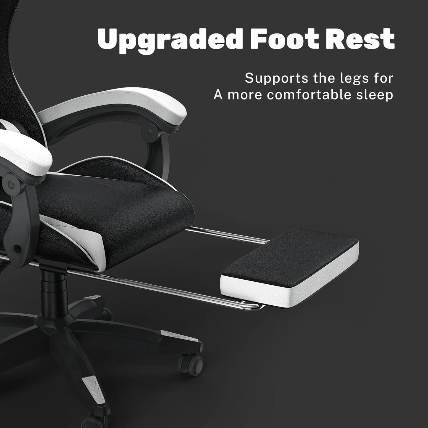 Gaming Chair with Footrest