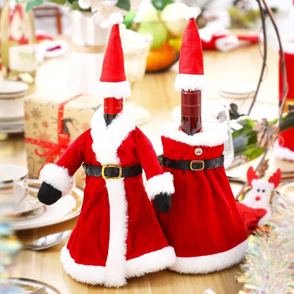 Creative Christmas Wine Bottle Set