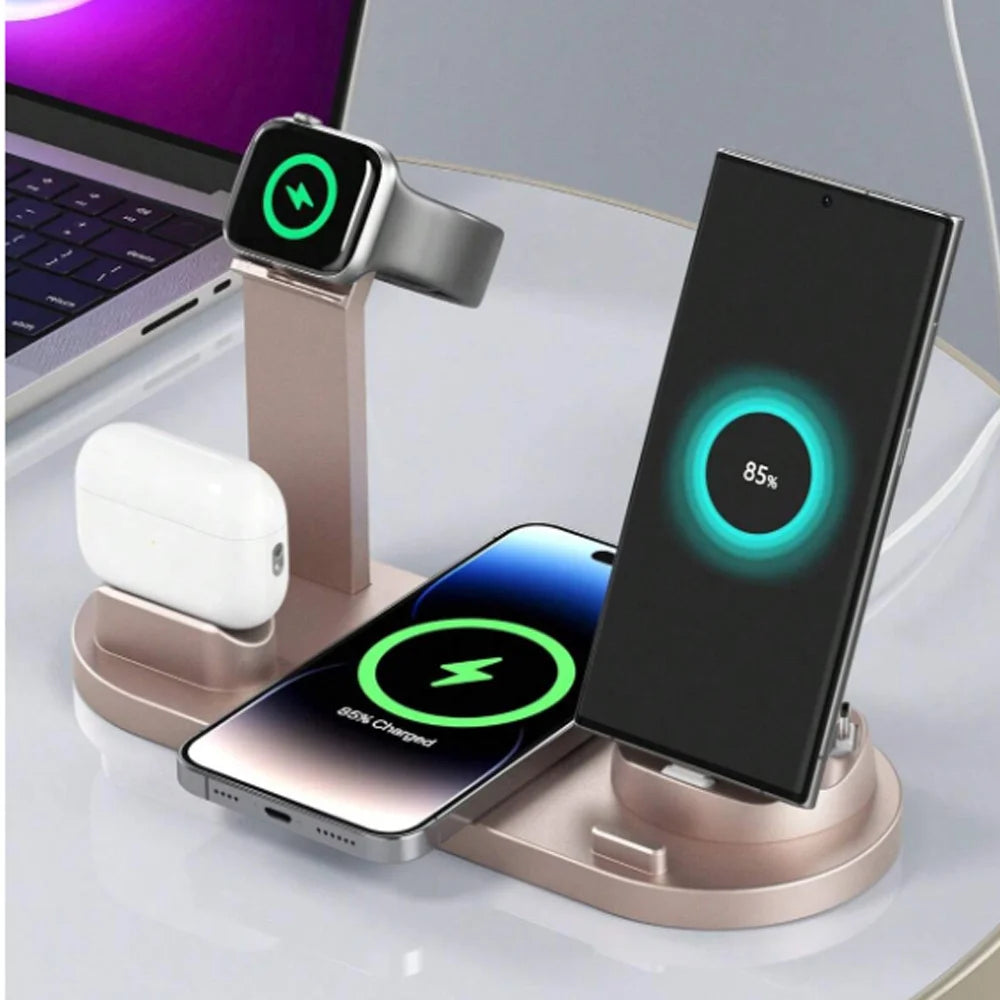 5 In 1 Wireless Charging Stand Pad