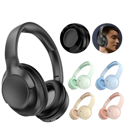  Bluetooth Headphones, Wireless Headset, Gaming Earphones, Sports Headphones, Noise Cancelling, Over-Ear Headphones, 10H Playtime, Wireless Audio, Comfortable Headphones, Travel Headset.