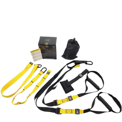 fitness suspension training belt, home workout resistance bands, portable gym equipment, strength training belt, adjustable resistance system, full-body workout straps, durable fitness bands, trx hanging system, suspension trainer for home, fitness belt for exercise.