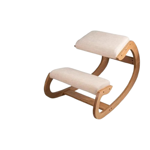 ergonomic kneeling chair, posture correction chair, comfortable desk chair, kneeling stool, ergonomic office chair, back pain relief chair, office furniture, posture support, ergonomic seating, knee chair, adjustable kneeling chair, meditation chair, birch wood chair, home office furniture, comfortable seating, core engagement chair, durable kneeling chair, versatile office chair.